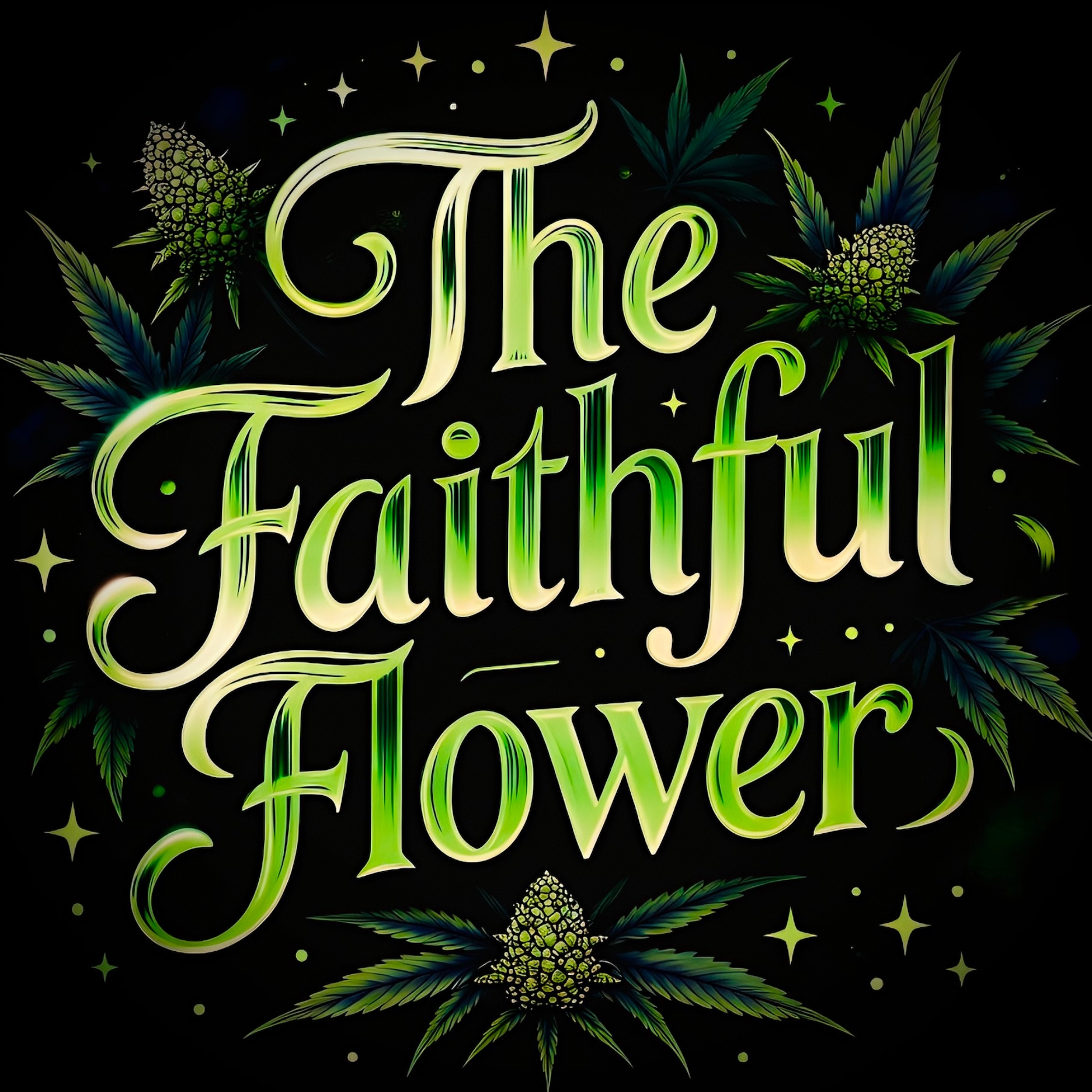 The Faithful Flower Dispensary logo